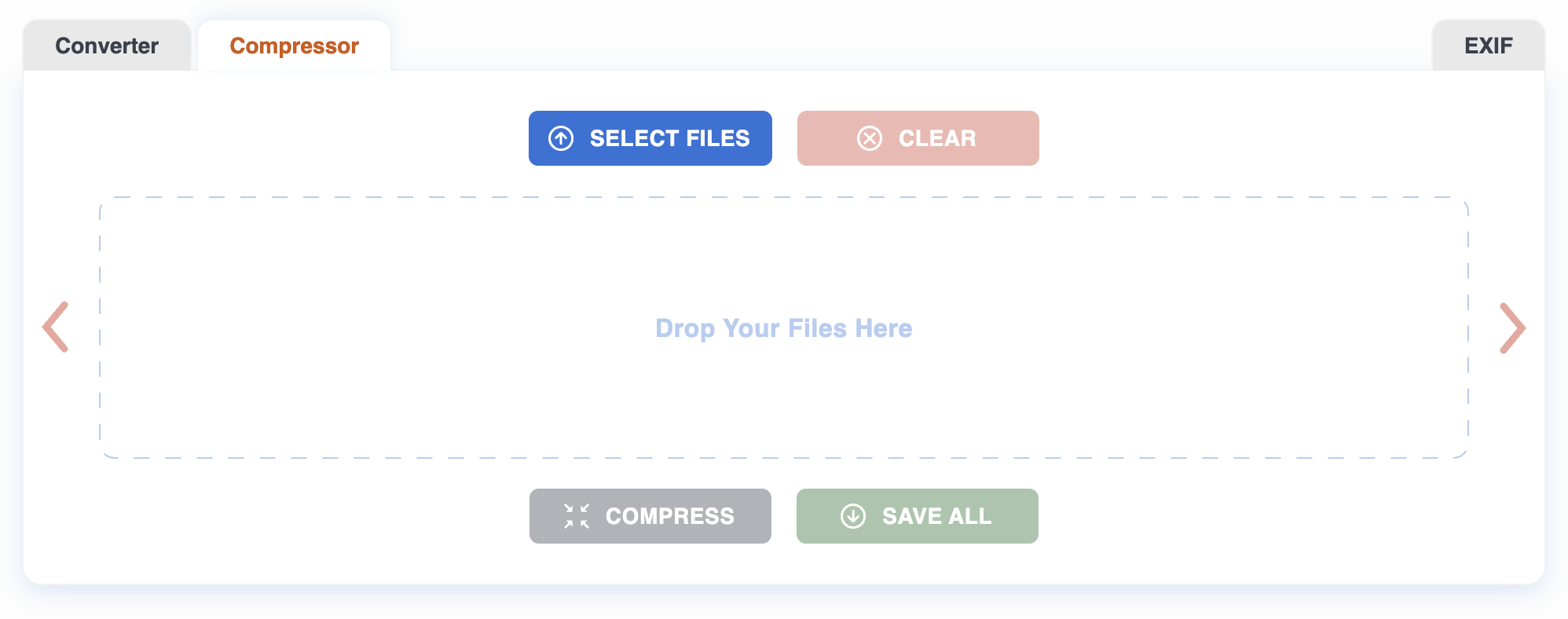 File compression interface